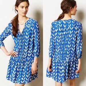 MAEVE Drop Waist Caravane Tunic Dress - Blue Print